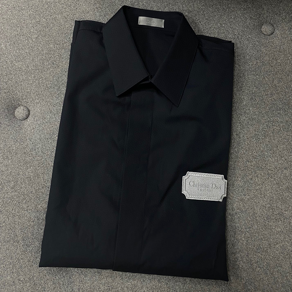 디올 쿠튀르 포플린 셔츠 블랙
