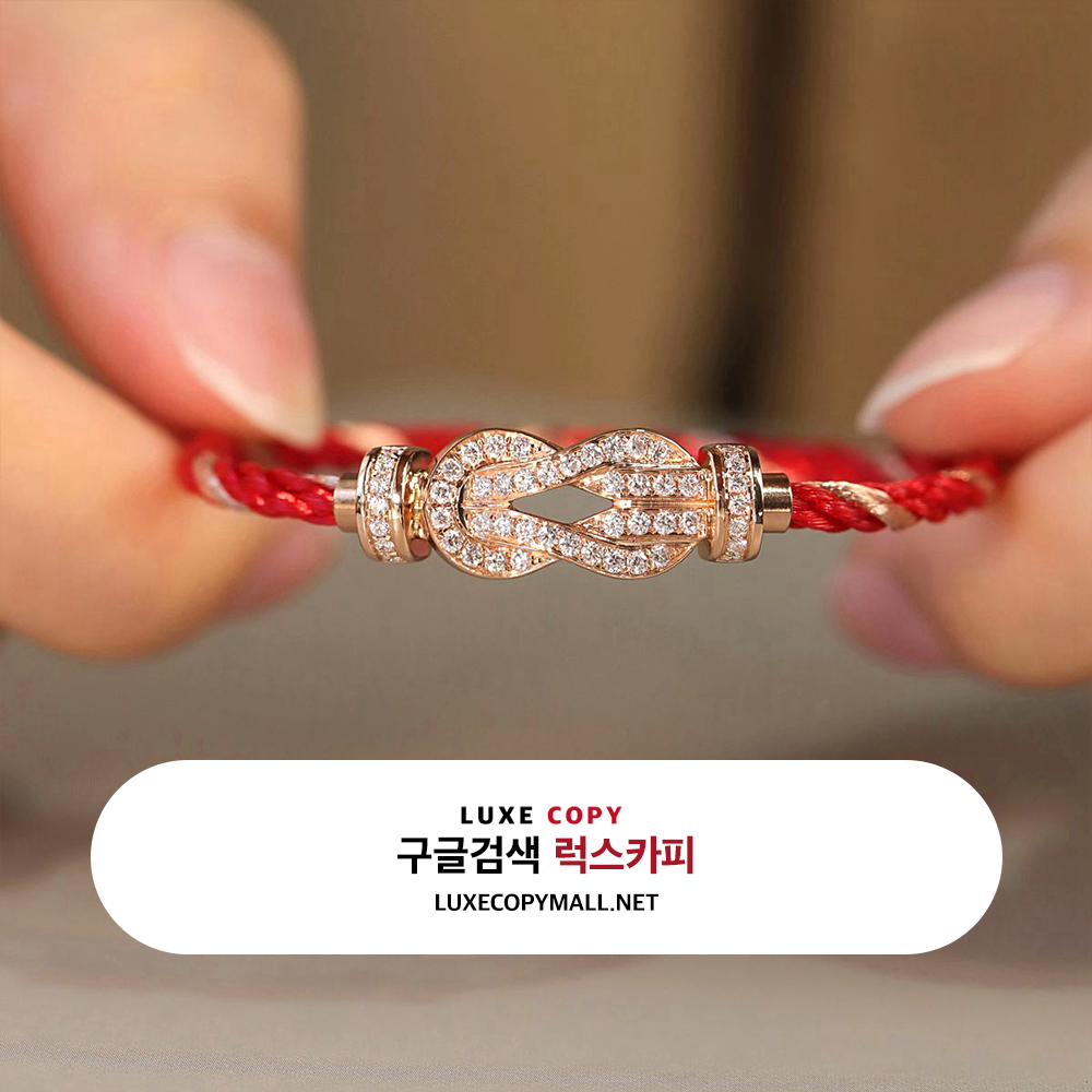 프레드 샹스 인피니 브레이슬릿 18K 로즈 골드 및 다이아몬드 세팅