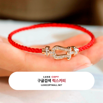 프레드 포스텐 브레이슬릿 18K 로즈 골드 및 다이아몬드 세팅