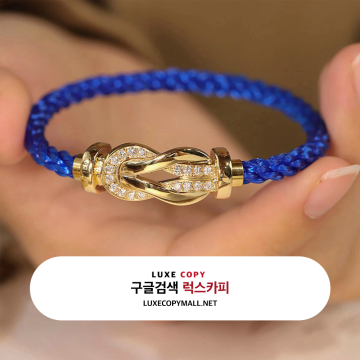 프레드 샹스 인피니 브레이슬릿 18K 옐로우 골드 및 다이아몬드 세팅