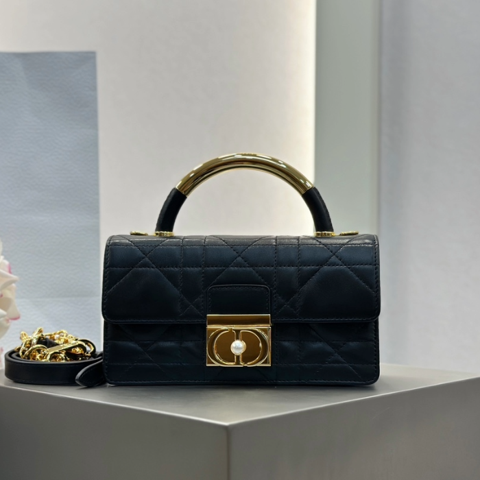 디올 미니 앙쥬 백 매크로까나쥬 블랙