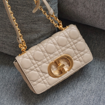 엔젤 공장 디올 카로 백 베이지 서플 까나쥬 송아지 가죽