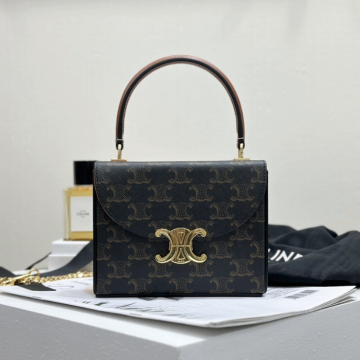 셀린느 스몰 블랑딘 박스 백 트리옹프 캔버스