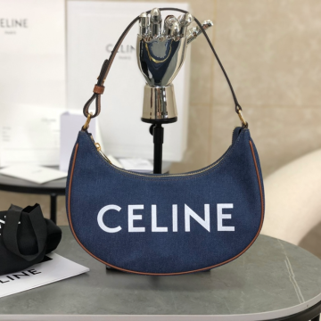 셀린느 아바 숄더백 트리오페 캔버스 데님 193952