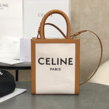 셀린느 미니 버티컬 카바스백 내추럴 탄 193302