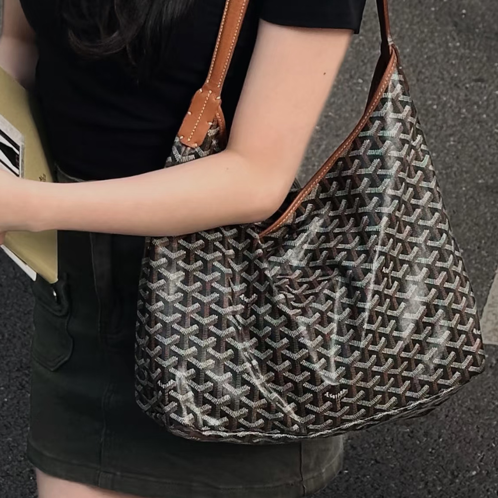 고야드 보헴 백 PM 가방 호보백 브라운