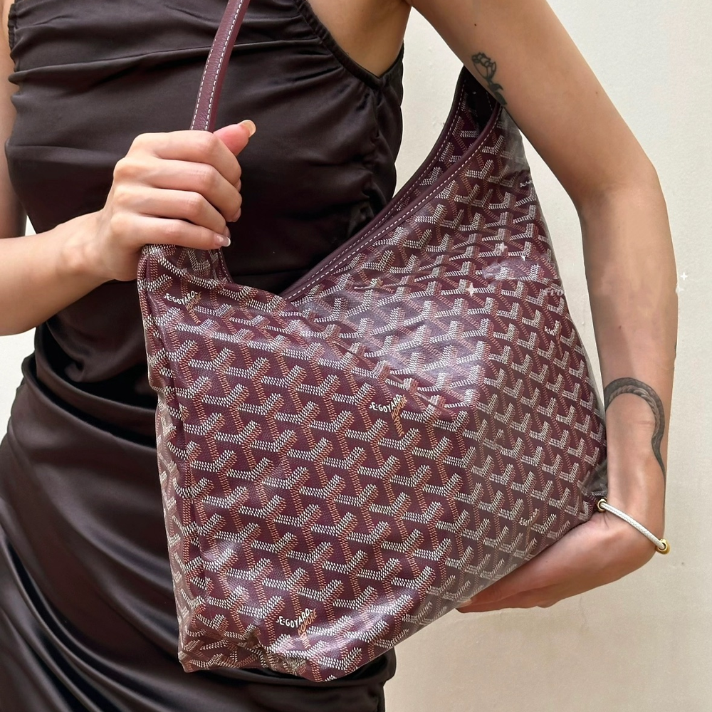 고야드 보헴 백 PM 가방 호보백 버건디