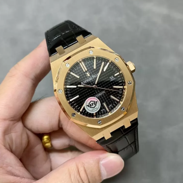 APS공장 오데마피게 로얄오크 블랙 다이얼 옐로우 골드 금통 15400
