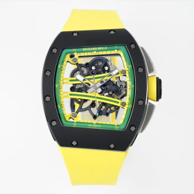 ZF공장 리차드밀 RM61-01 요한 블레이크 얼티밋 에디션 블랙 세라믹 케이스 옐로우 밴드