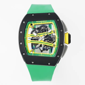 ZF공장 리차드밀 RM61-01 요한 블레이크 얼티밋 에디션 블랙 세라믹 케이스 그린 밴드