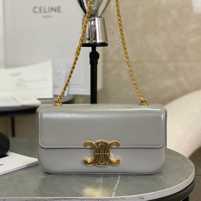 셀린느 트리옹프 체인 숄더백 그레이 197993