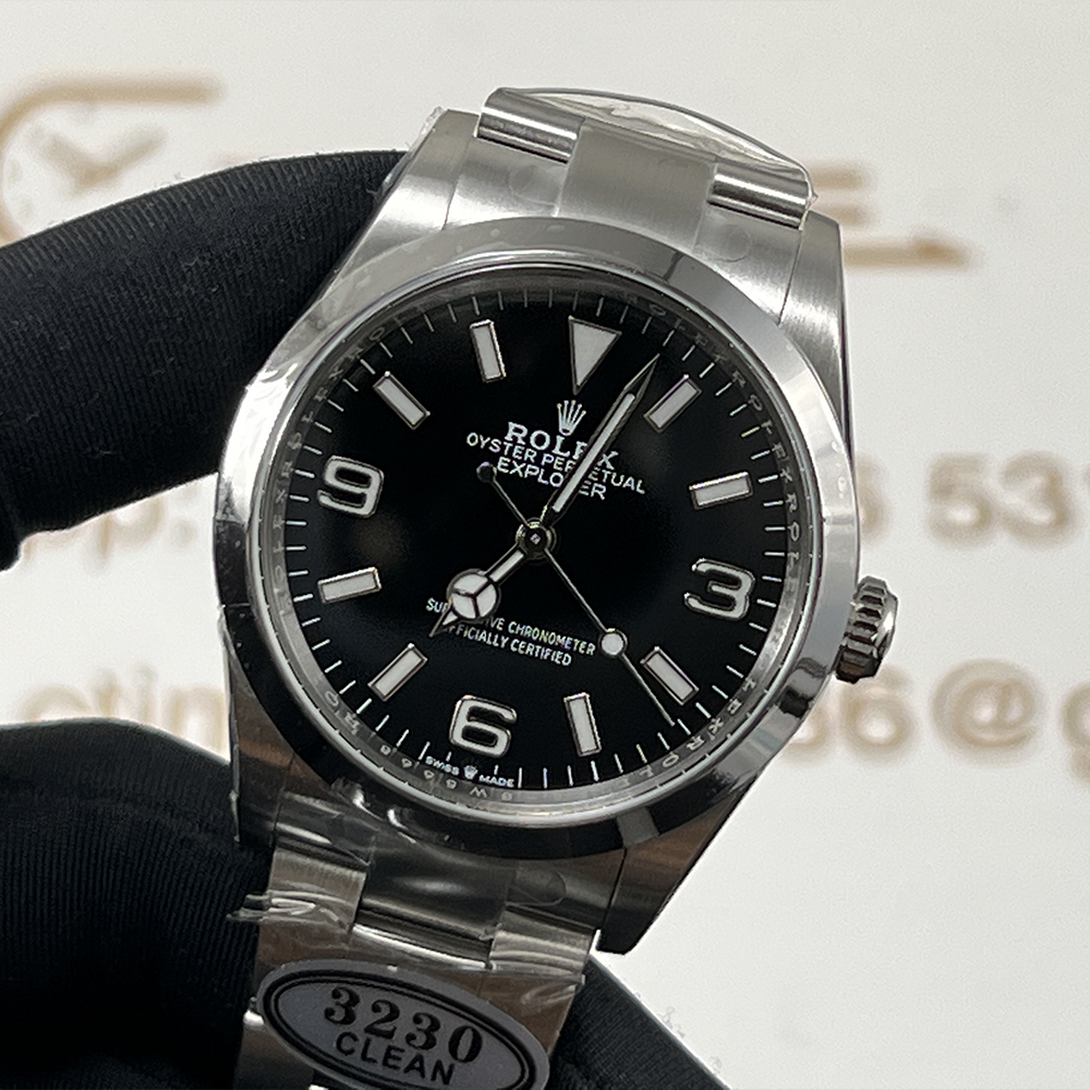 클린공장 롤렉스 익스플로러 1 블랙 다이얼 36mm 124270