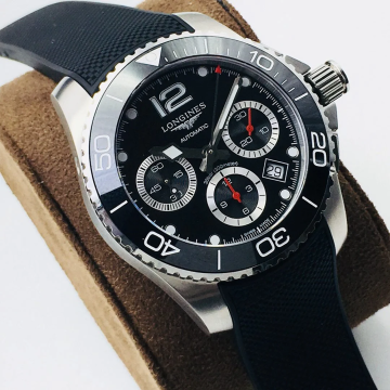 8F공장 론진 하이드로 콘퀘스트 블랙 다이얼 L3.783.4.56.6