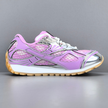 보테가베네타 오르빗 나일론 로우탑 스니커즈 핑크