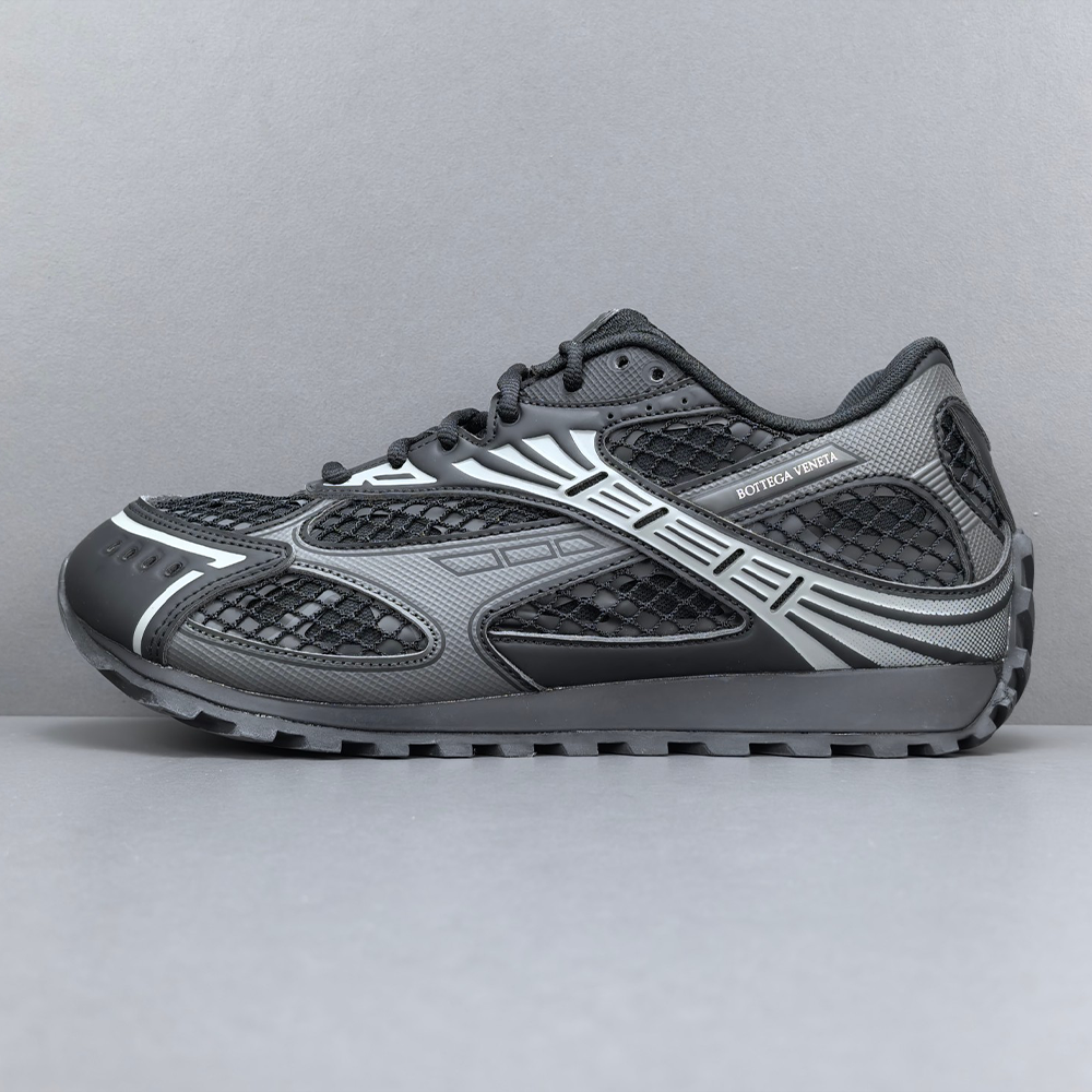 보테가베네타 오르빗 나일론 로우탑 스니커즈 블랙