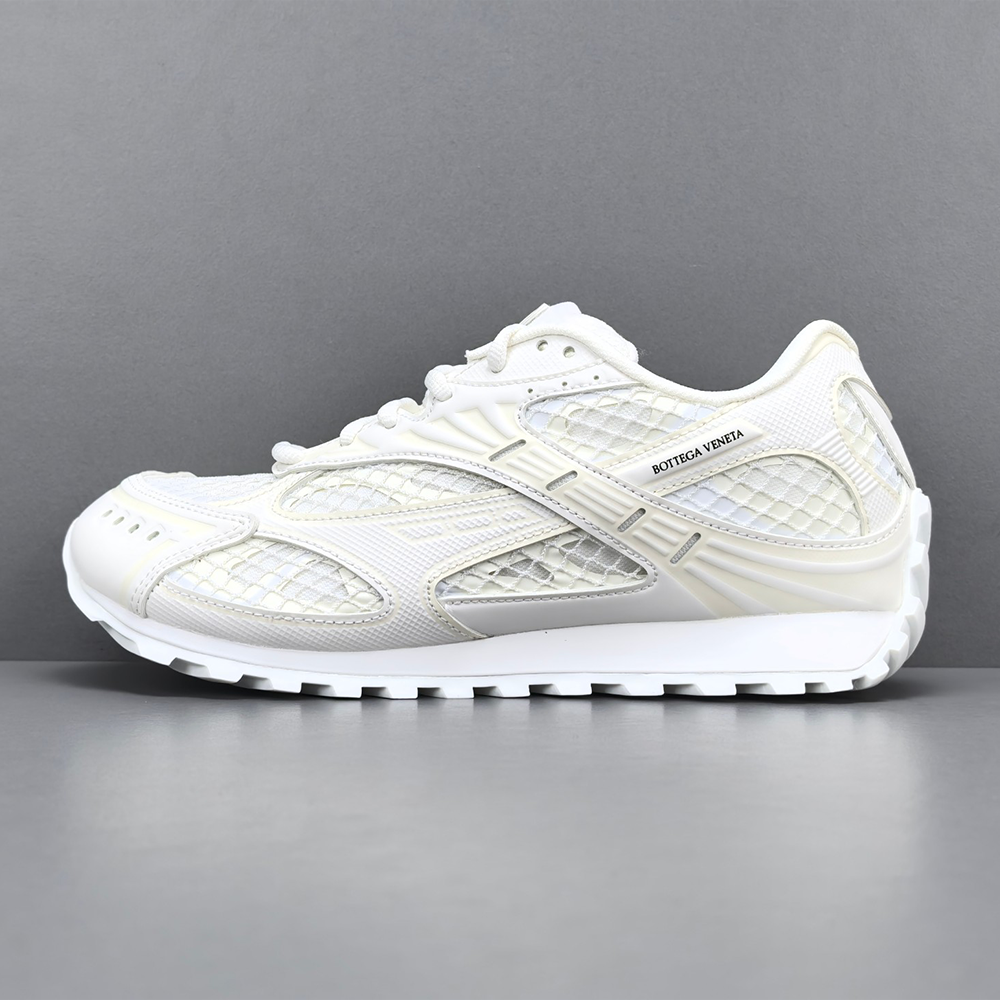 보테가베네타 오르빗 나일론 로우탑 스니커즈 화이트