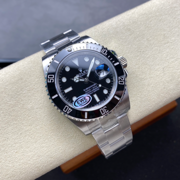 EW공장 롤렉스 신형 서브마리너 데이트 블랙 다이얼 41mm 126610