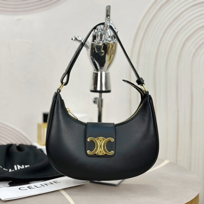 셀린느 미디엄 아바 트라이엄프 숄더백 블랙 114493