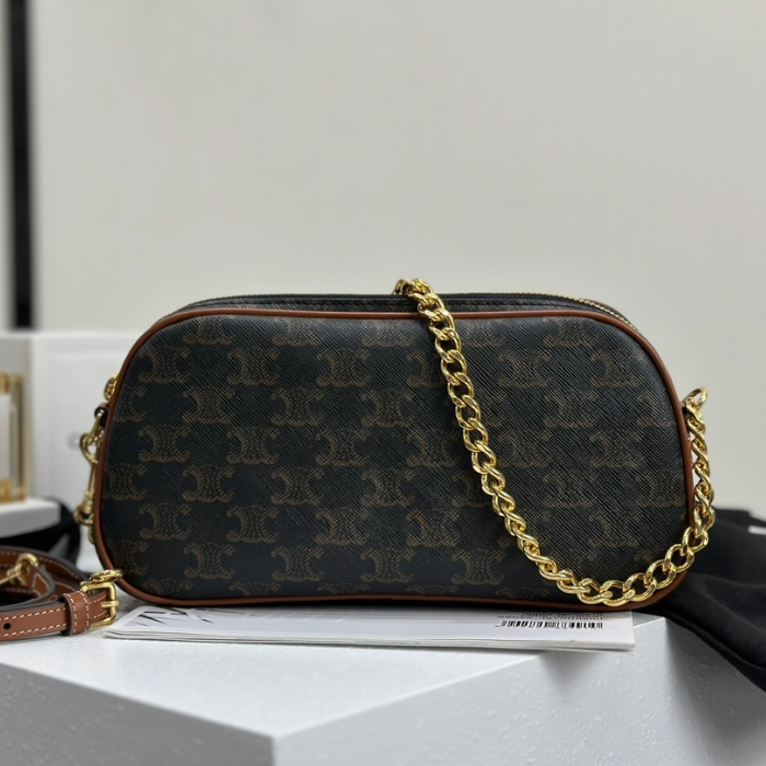 셀린느 트리오페 캔버스 멀티백 탄 114122