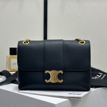 셀린느 틴 빅투아르 숄더백 블랙 미디엄 115853