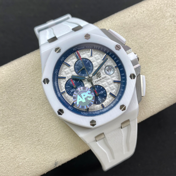 APS공장 오데마피게 로열오크 오프쇼어 화이트 세라믹 화이트 다이얼 44mm 262400