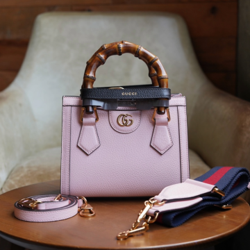 구찌 다이애나 미니 토트백 라이트 핑크