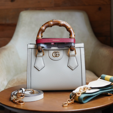 구찌 다이애나 미니 토트백 화이트