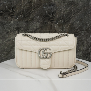 구찌 GG 마몽 스몰 숄더백 화이트