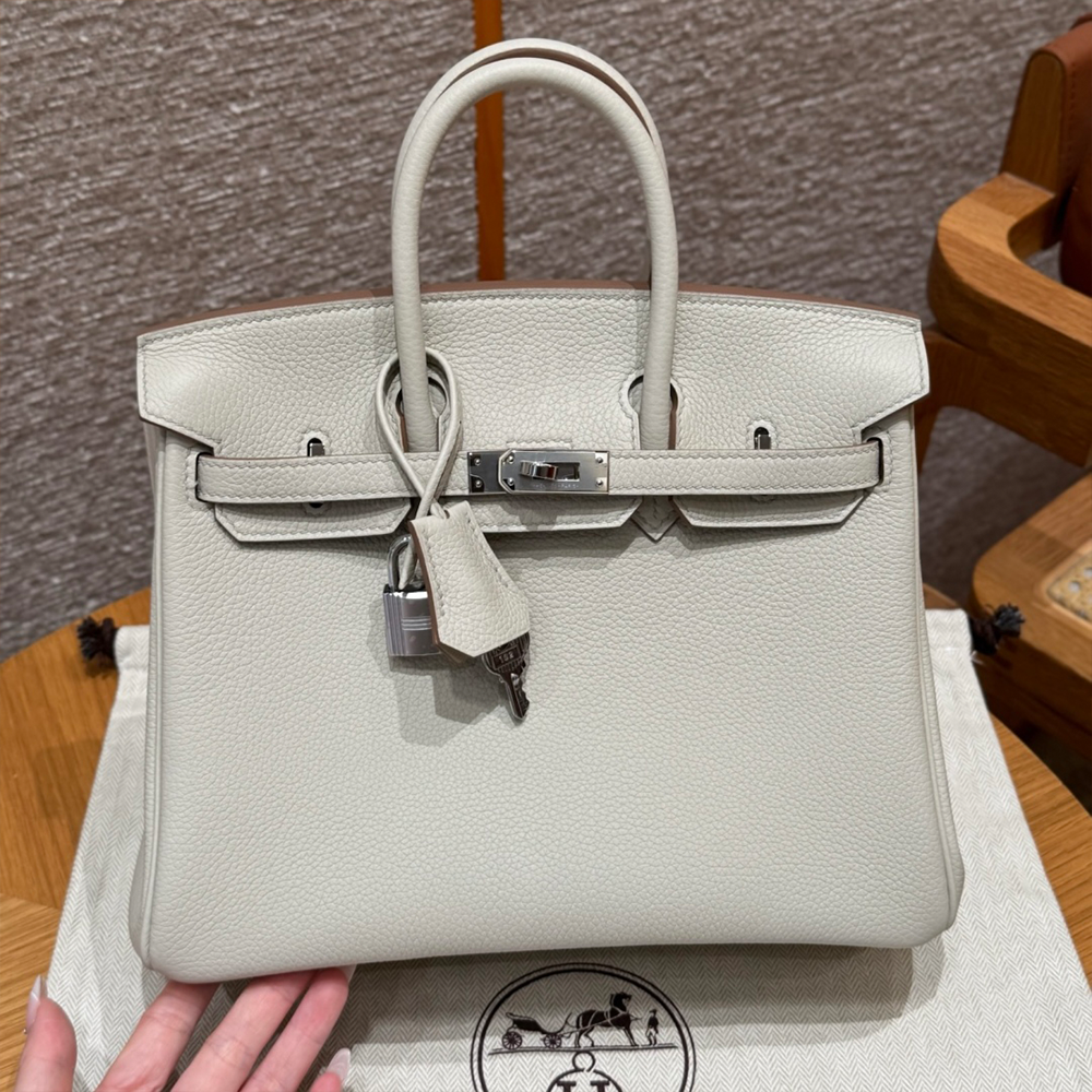 올수공 에르메스 버킨 25 8L/Beton 토고 가죽 실버 하드웨어