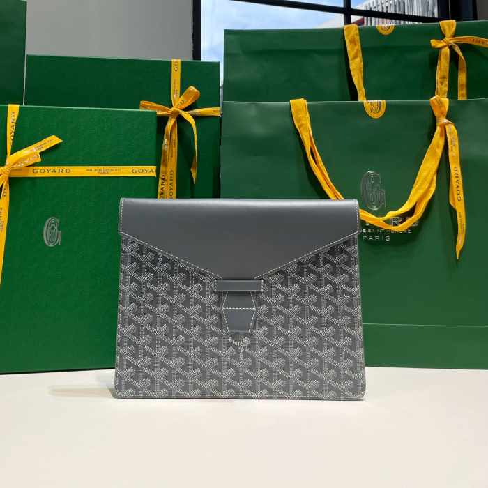 고야드 카몬도 플랩 클러치 그레이