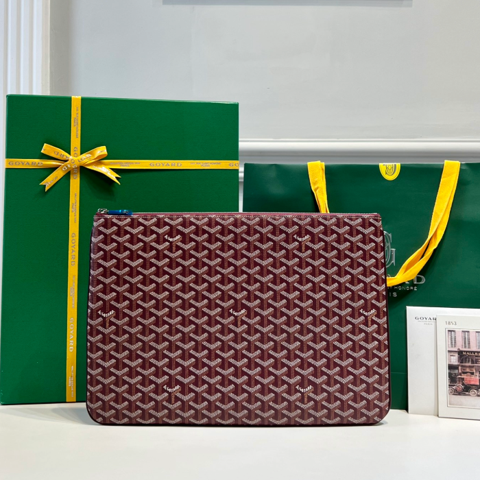 고야드 세나 클러치 GM 버건디