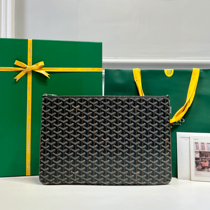 고야드 세나 클러치 GM 블랙탄