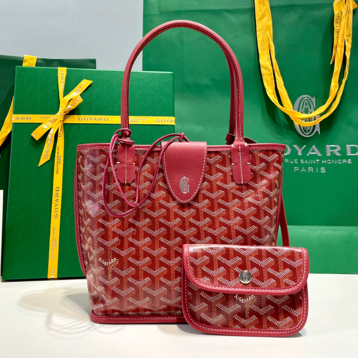 고야드 미니 앙주 토트백 레드