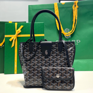 고야드 미니 앙주 토트백 블랙