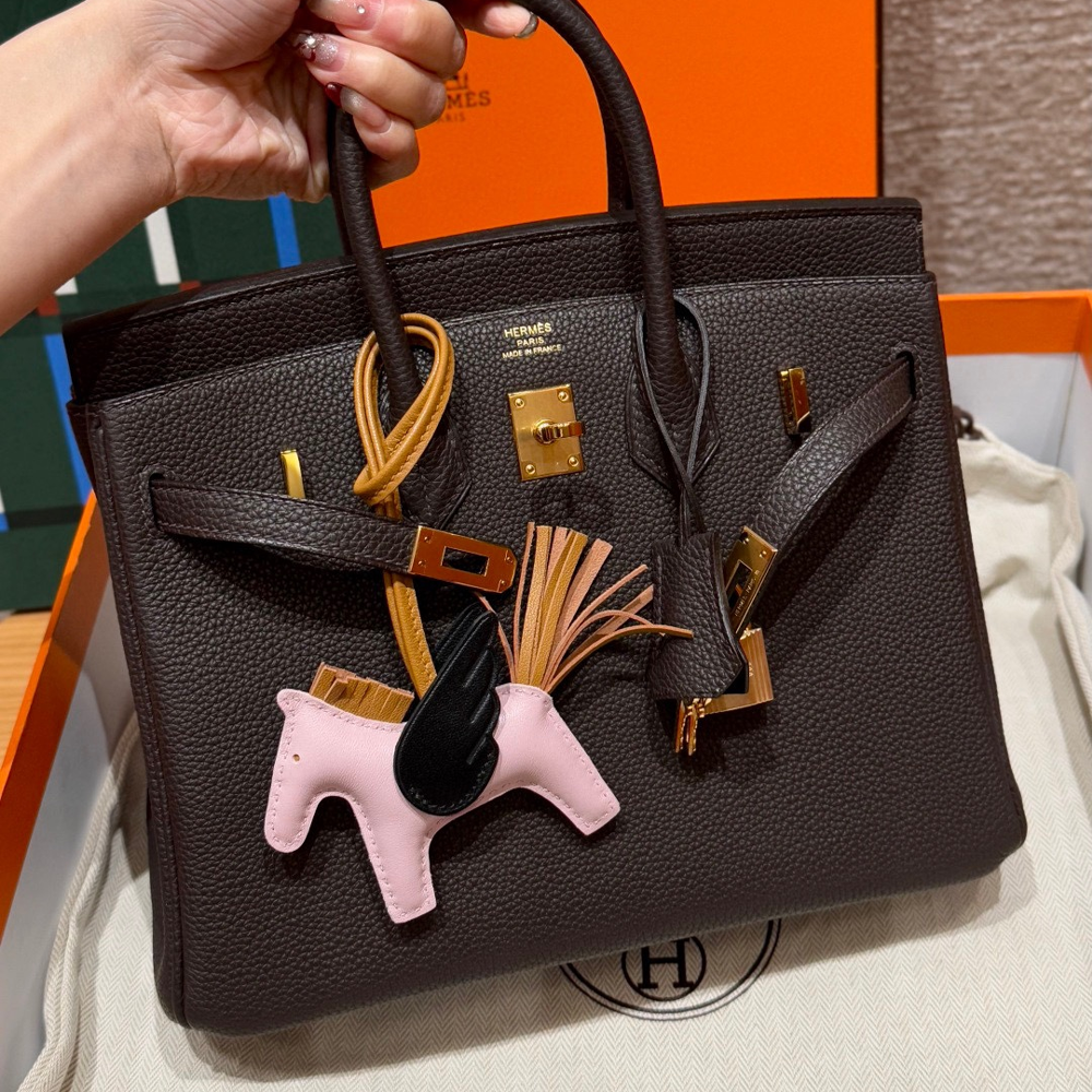올수공 에르메스 버킨 25 46/Ebene 토고 가죽 골드 하드웨어