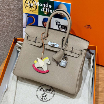 올수공 에르메스 버킨 25 81/Gris tourterlle 토고 가죽 실버 하드웨어