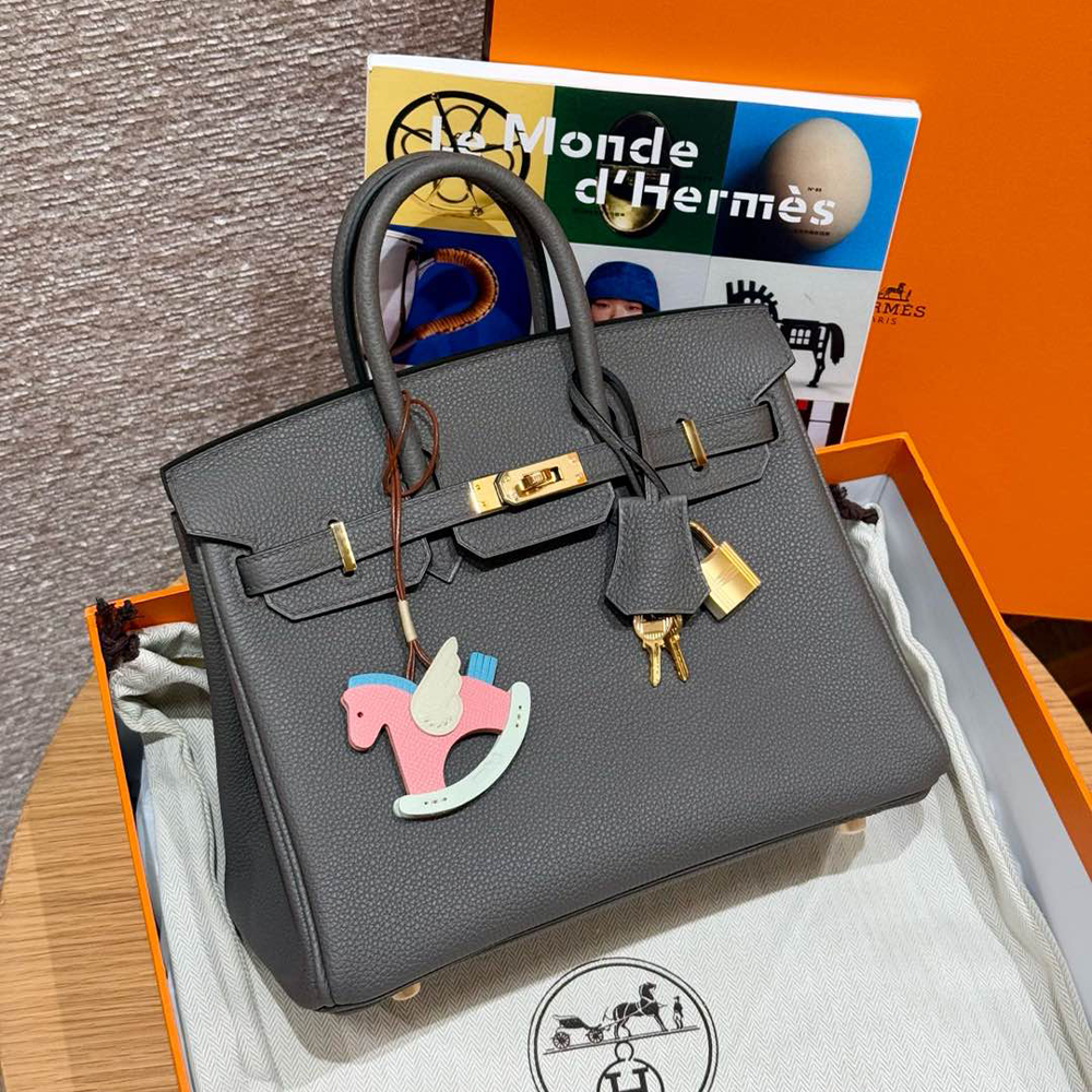 올수공 에르메스 버킨 25 8F/Etain 토고 가죽 골드 하드웨어