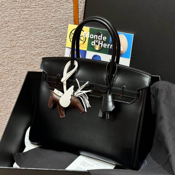 올수공 에르메스 버킨 30 89/noir 박스 가죽 블랙 하드웨어