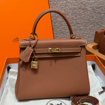 올수공 에르메스 켈리 25 37/Gold 토고 가죽 골드 하드웨어