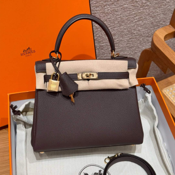 올수공 에르메스 켈리 25 0G/Rouge seller 토고 가죽 골드 하드웨어