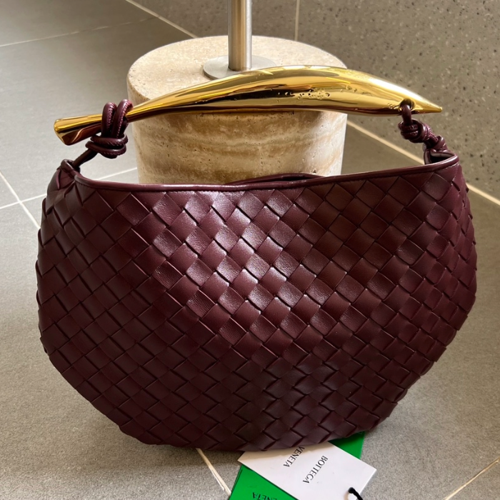 보테가베네타 사르딘 탑 핸드백 레드