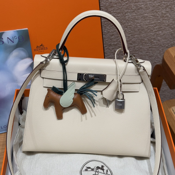 올수공 에르메스 켈리 28 i2/Nata 엡송 가죽 실버 하드웨어