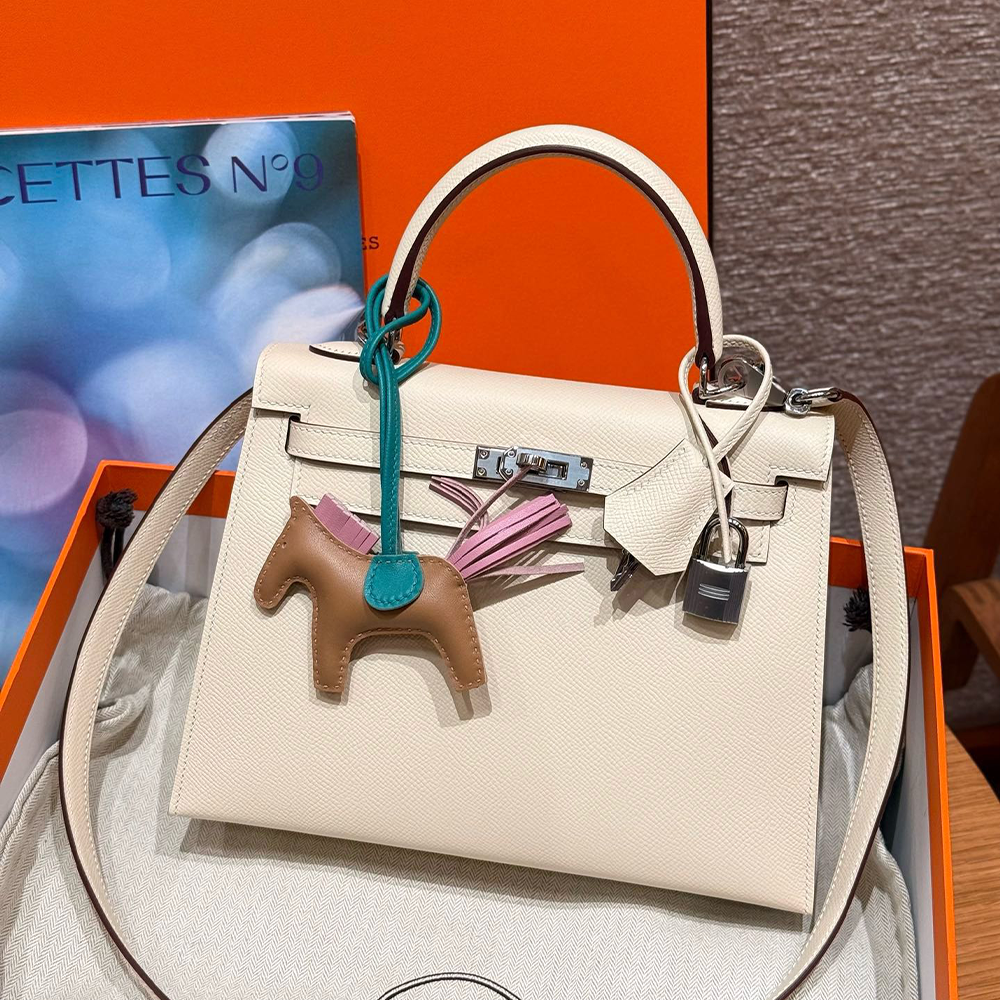 올수공 에르메스 켈리 25 i2/Nata 엡송 가죽 실버 하드웨어