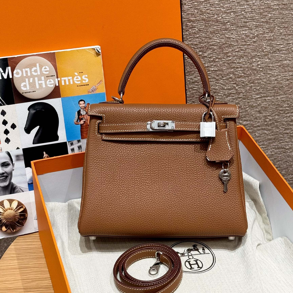 올수공 에르메스 켈리 25 ck37/Gold 토고 가죽 실버 하드웨어