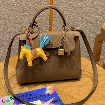 올수공 에르메스 켈리 25 3G/Alezan 토고 가죽 골드 하드웨어