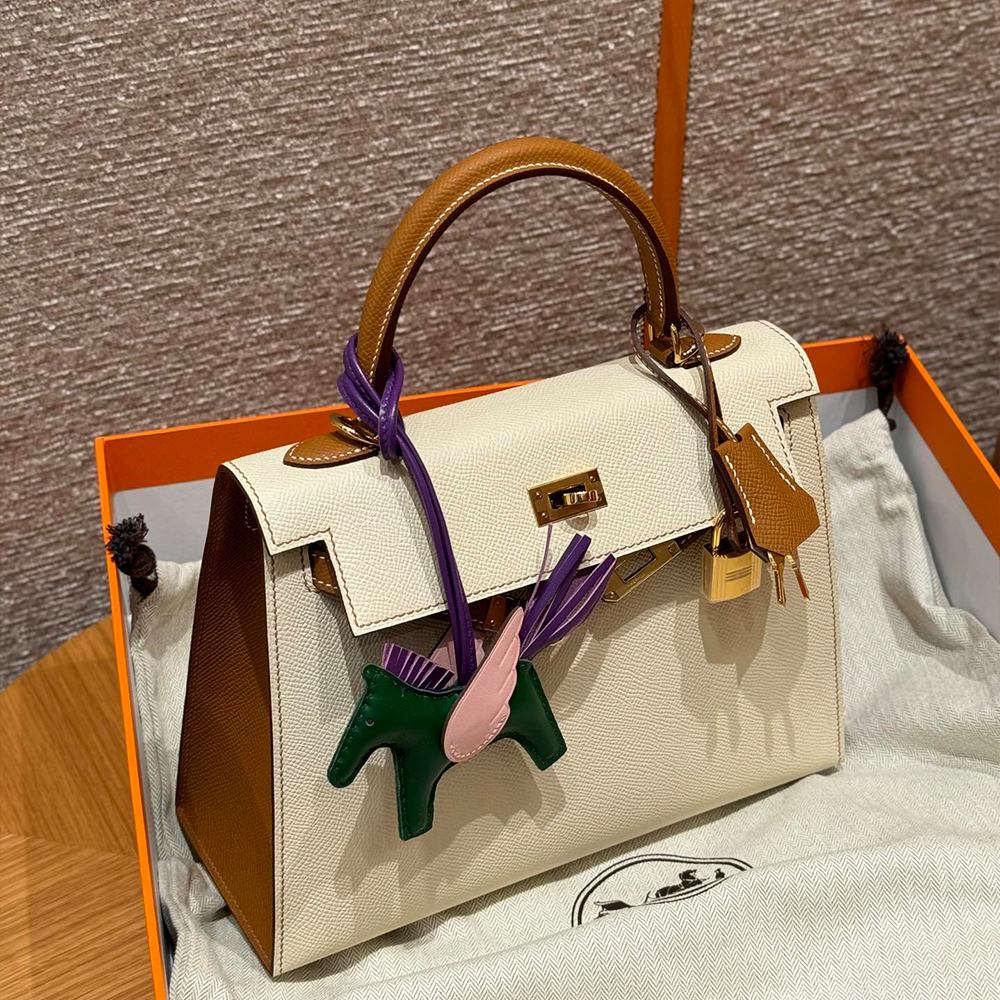 올수공 에르메스 켈리 25 i2/Nata ck37/gold 엡송 가죽 골드 하드웨어