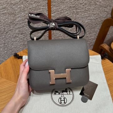 올수공 에르메스 콘스탄스 19 8F/Girs Etain 엡송 가죽 로즈골드 하드웨어