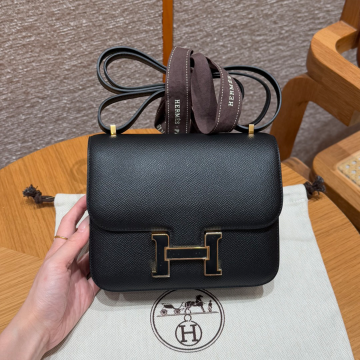 올수공 에르메스 콘스탄스 19 89/noir/5x/Rouge piment 엡송 가죽 골드 하드웨어