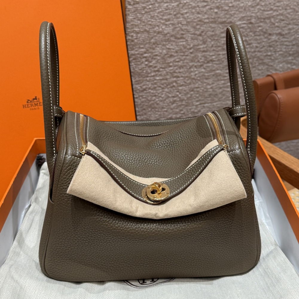 올수공 에르메스 린디 26 18/Etoupe 스위프트 골드 하드웨어