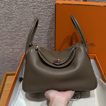 올수공 에르메스 린디 26 18/Etoupe 스위프트 실버 하드웨어